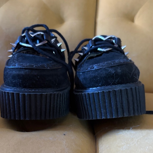 Vintage Demonia Black Suede Platform Creepers with Studs - Picture 7 of 14